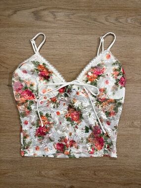 Lulus floral lace camisole